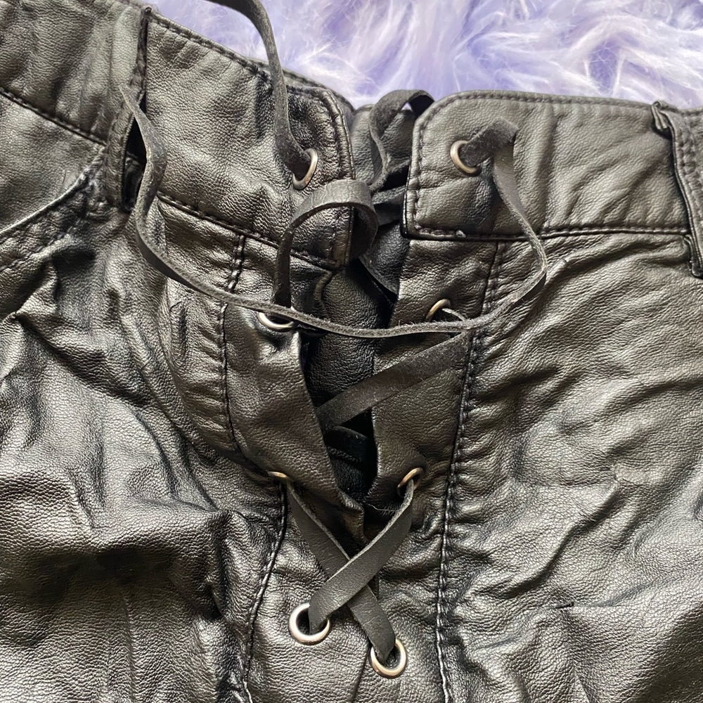Small leather Volcom brand shorts